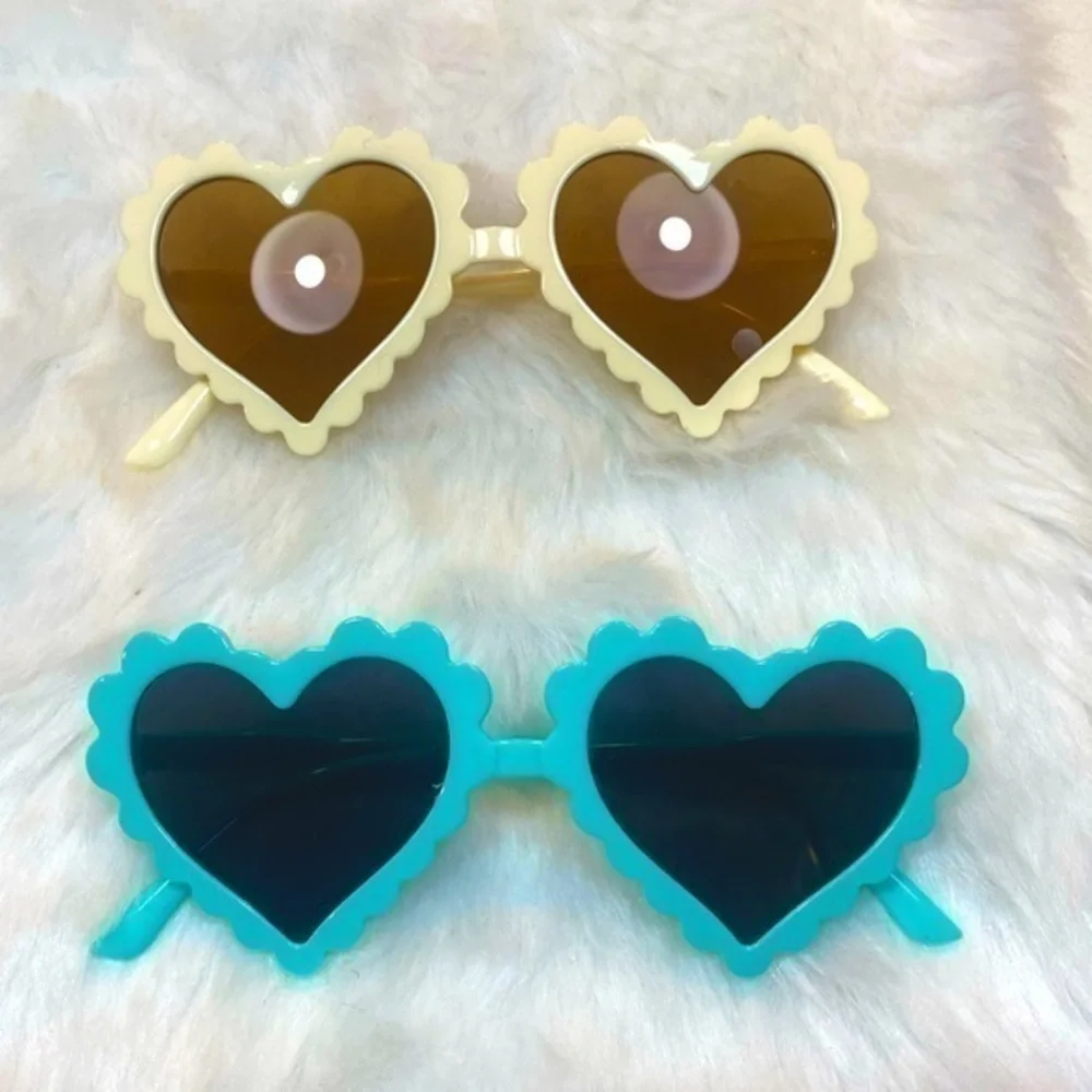 Little girls heart sunglasses